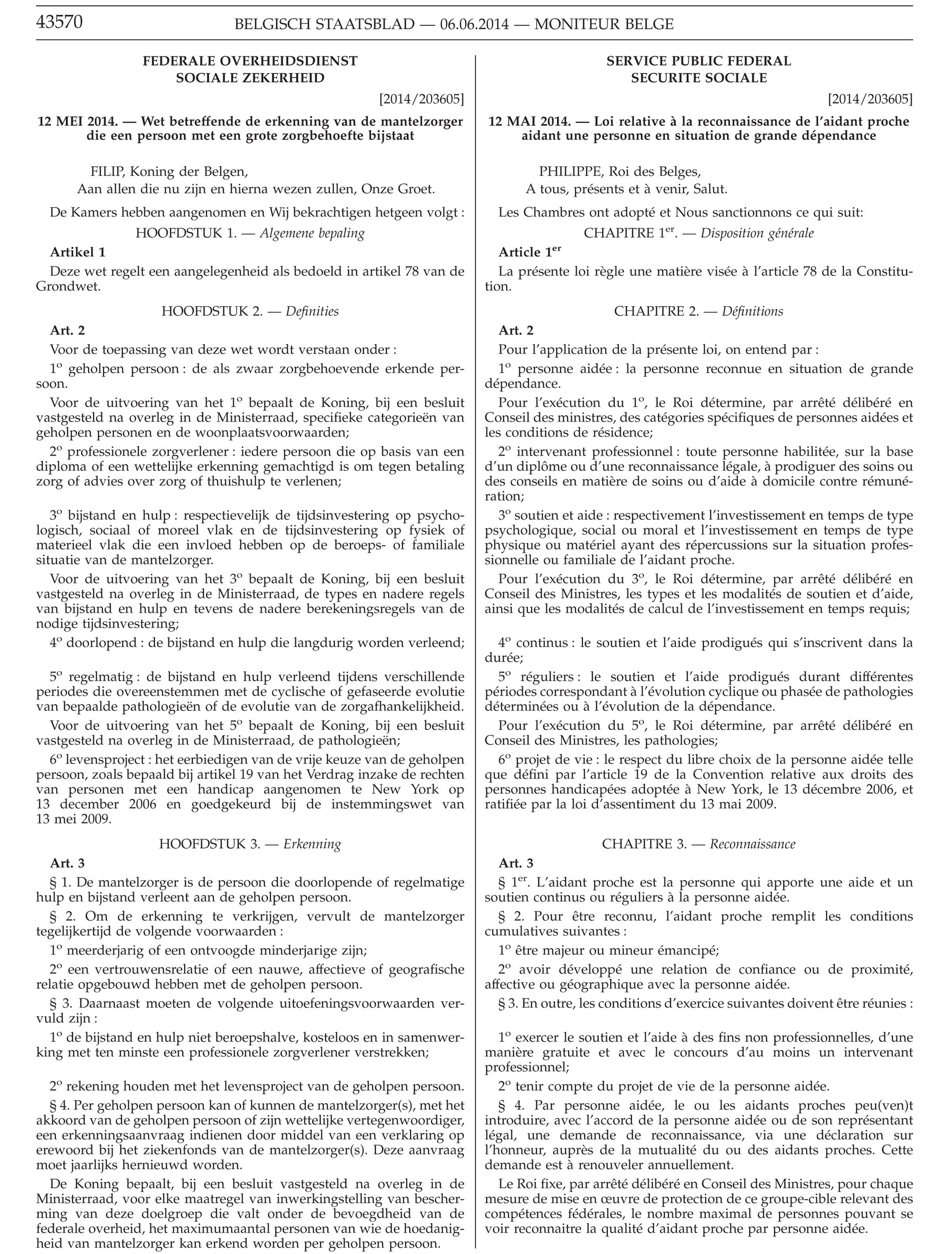loi reconnaissance aidant proche